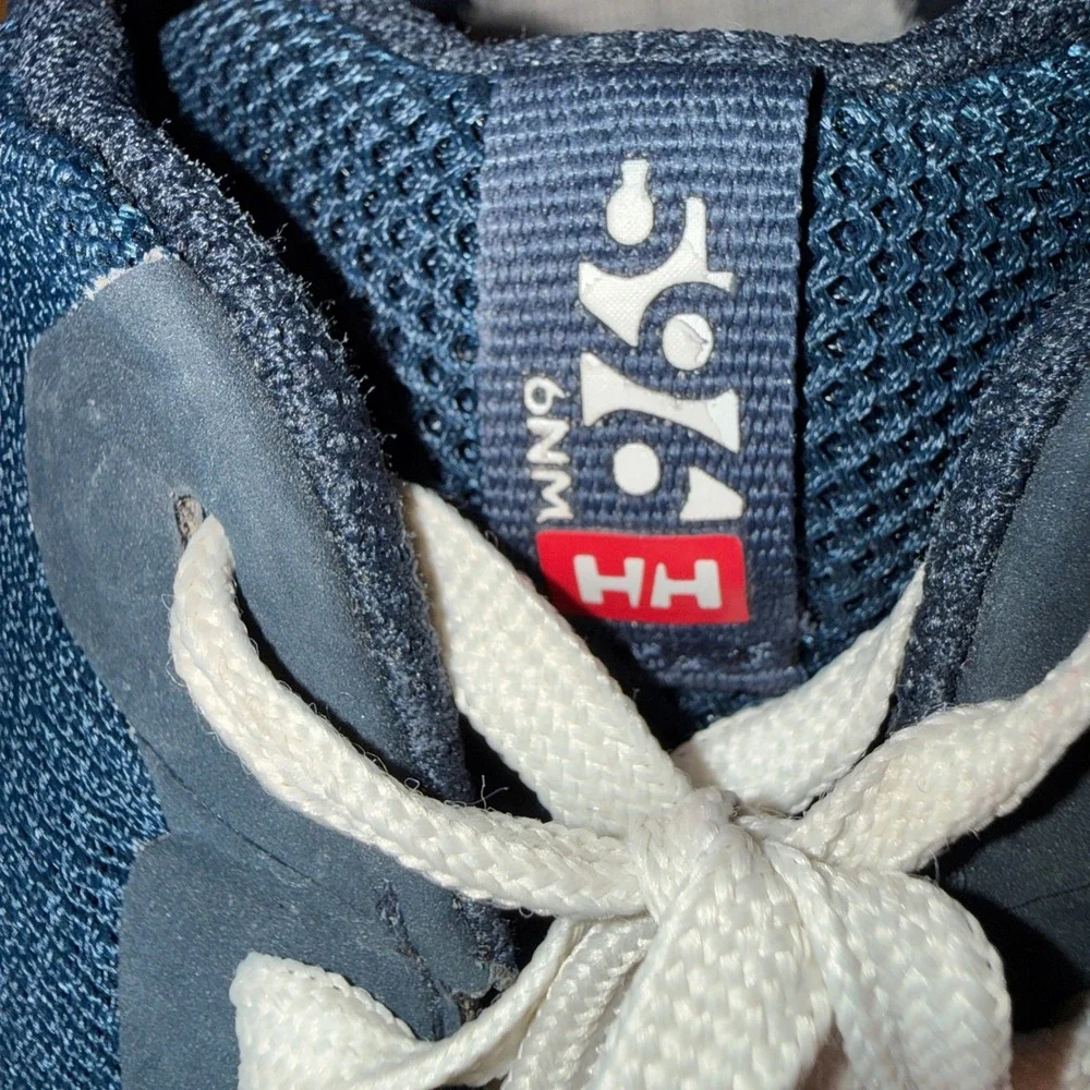 Helly Hansen Feathering Mens 13 Pre-Owned Sailing Shoes Navy Blue‎ Mesh Sneakers